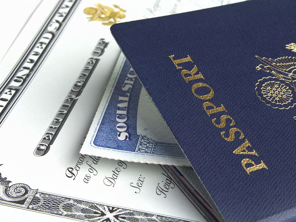 Passport and Social Security Card 