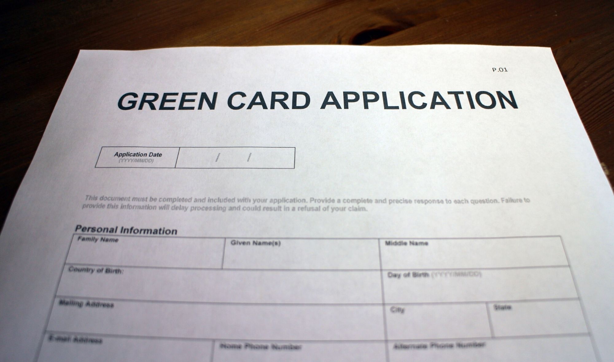 Green Card Application 