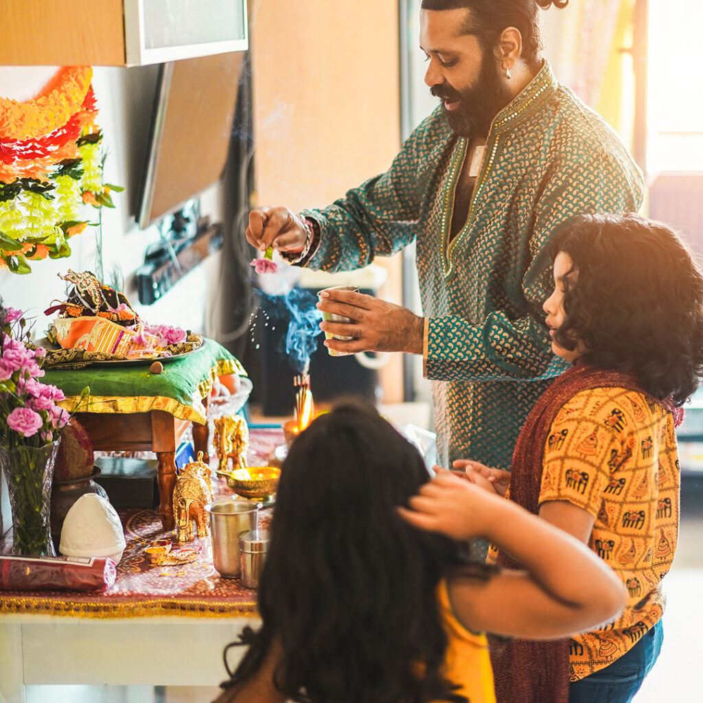 Family Embracing Their Culture